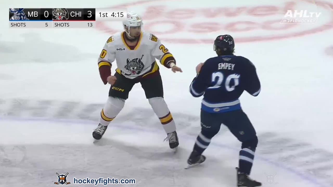 T. Empey (MTB) vs. Y. Turcotte (CHI)