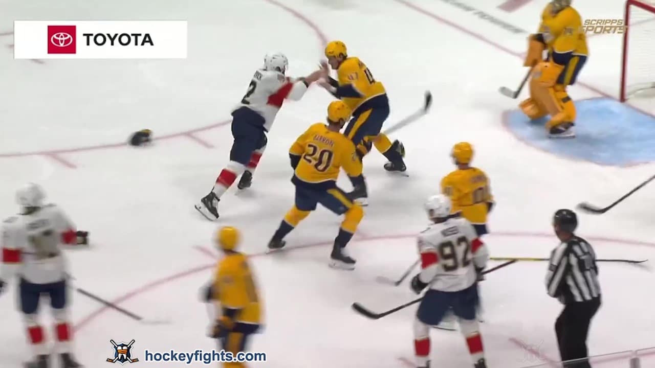 J. Gadjovich (FLA) vs. M. McCarron (NSH)