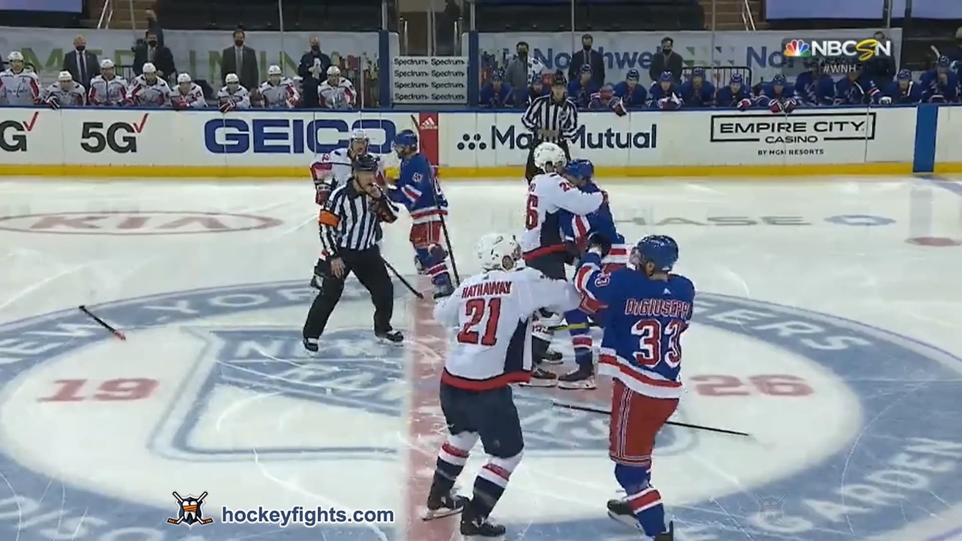 G. Hathaway (WSH) vs. P. Di,Giuseppe (NYR)