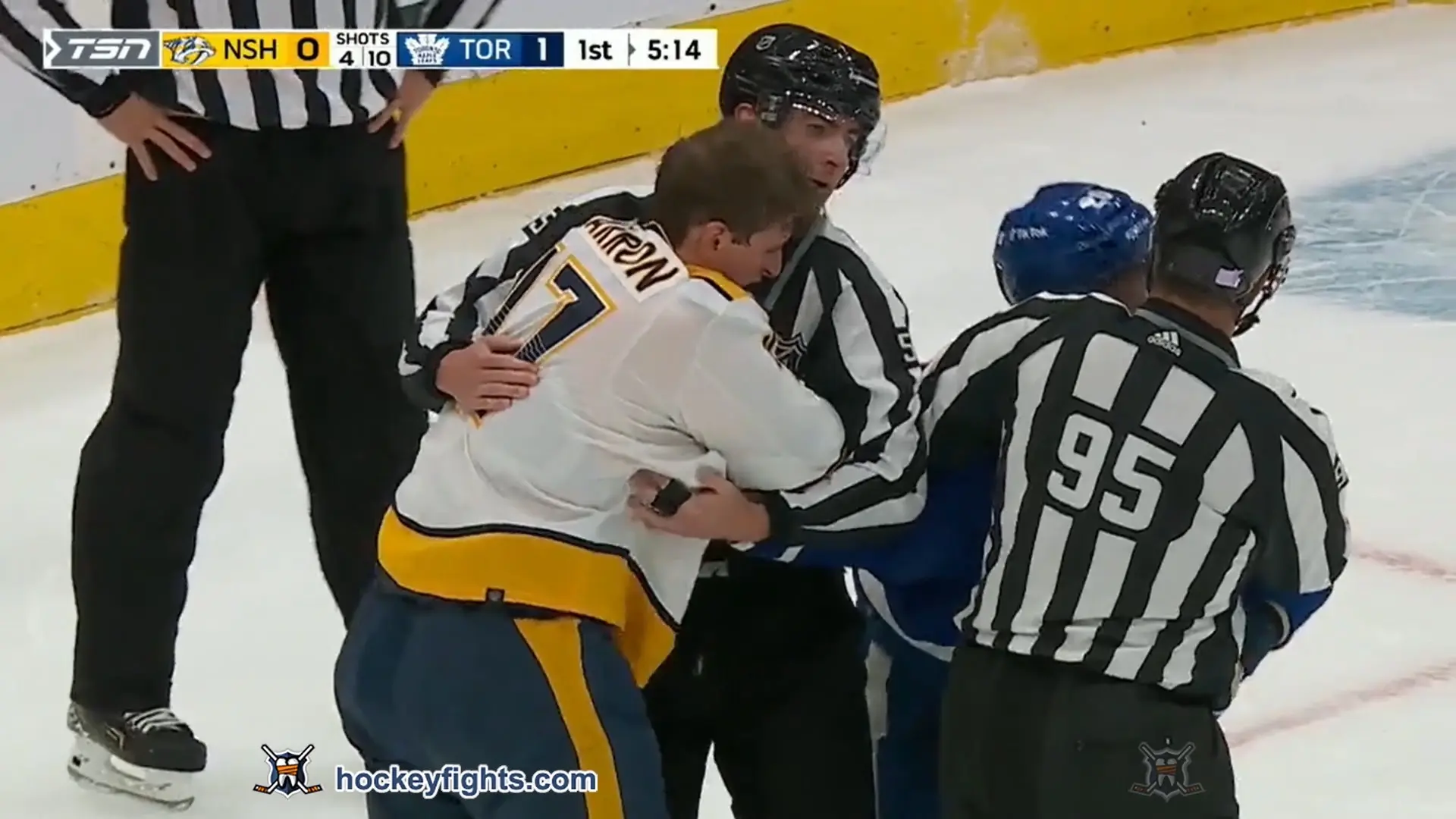 M. McCarron (NSH) vs. N. Ritchie (TOR)