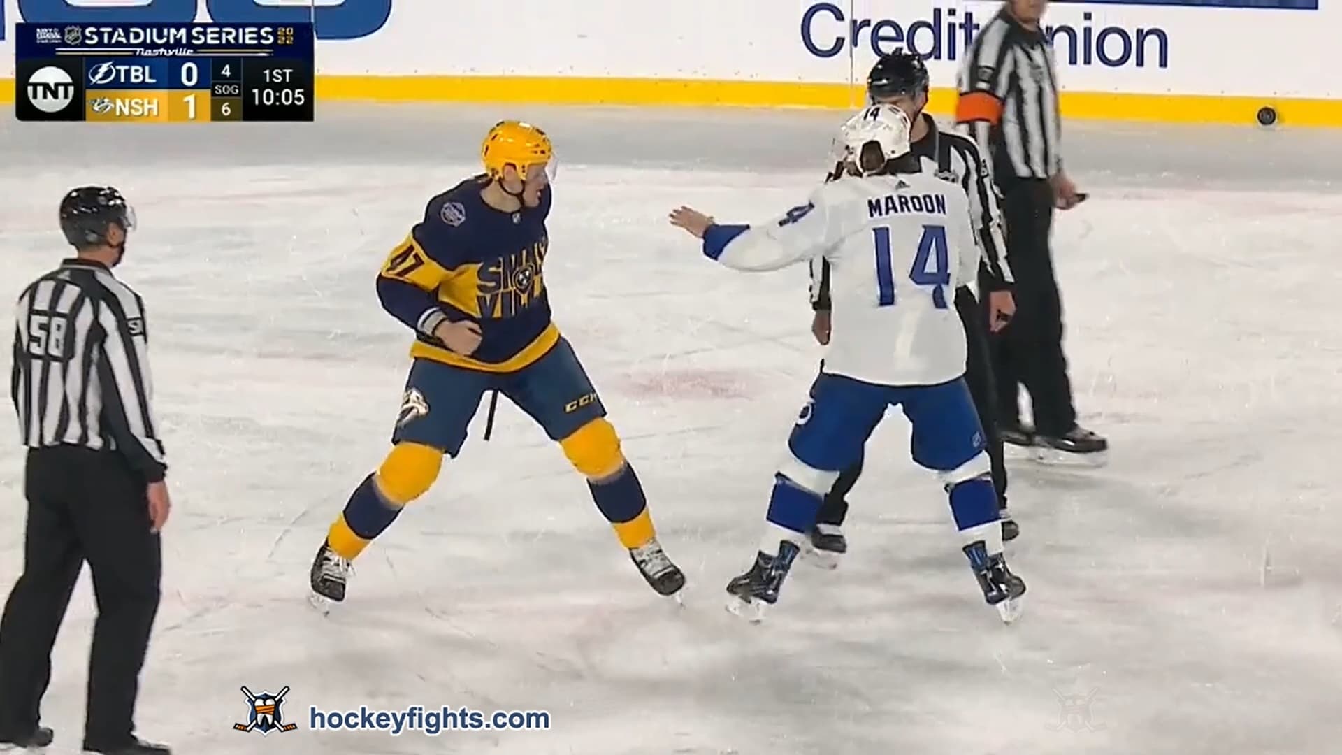 P. Maroon (TBL) vs. M. McCarron (NSH)