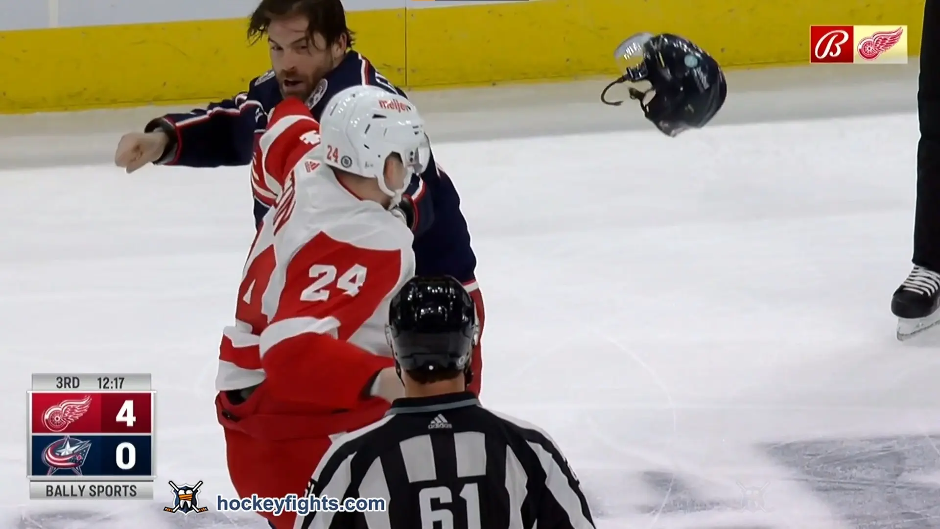 K. Kostin (DET) vs. E. Gudbranson (CBJ)