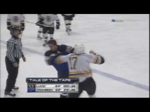 M. Lucic (BOS) vs. B. Crombeen (STL)