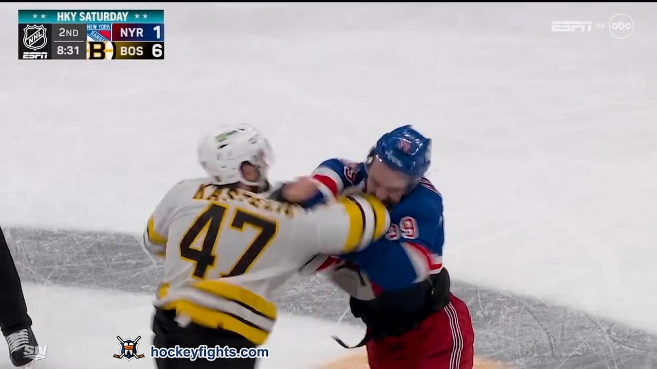 S. Carrick (NYR) vs. M. Kastelic (BOS)