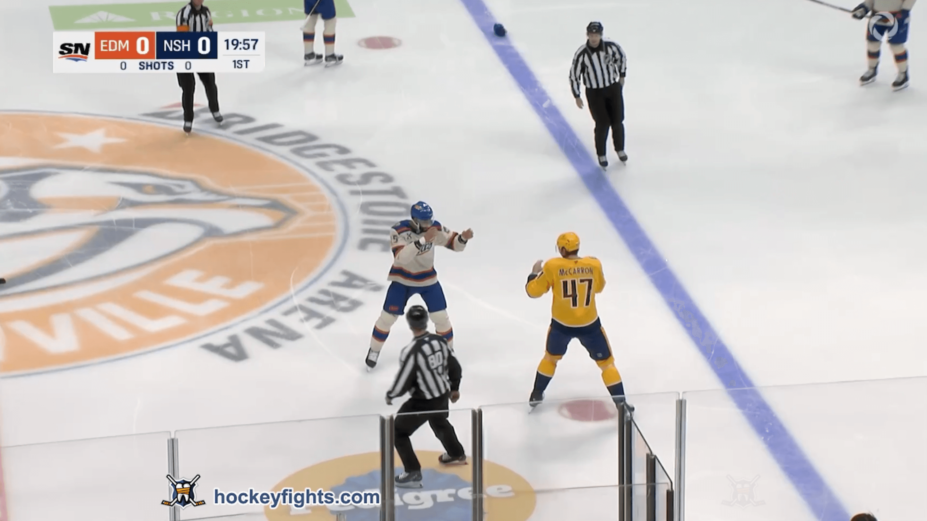 D. Nurse (EDM) vs. M. McCarron (NSH)