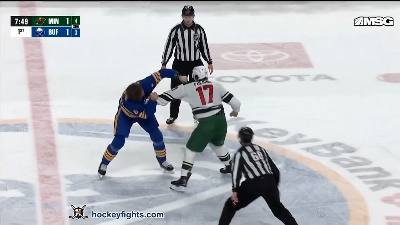 M. Foligno (MIN) vs. M. Kesselring (BUF)