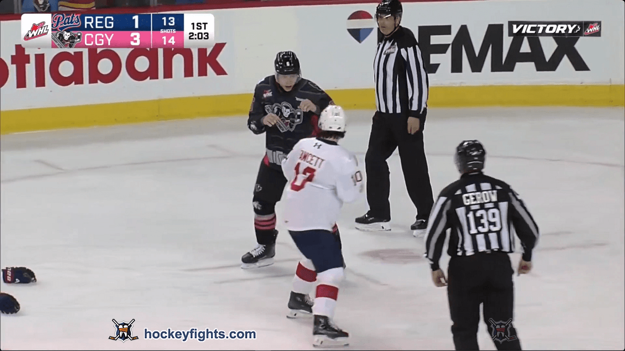 K. Fawcett (REG) vs. A. Hurtig (CGY)