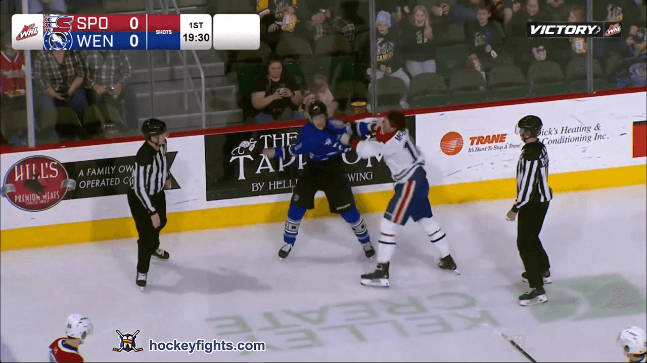 W. McIsaac (SPO) vs. C. Joudrey (WEN)