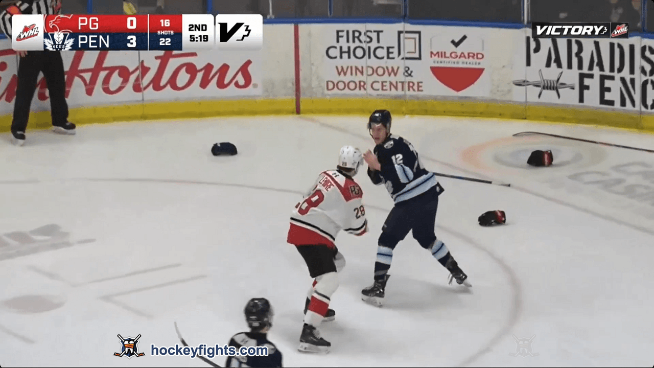 K. Lemire (PGC) vs. D. Pederson (PEN)