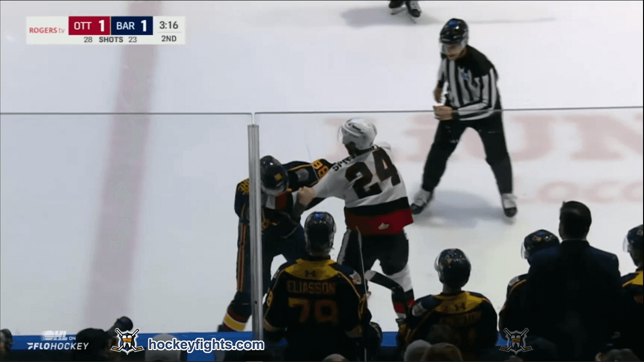 T. Spitznagel (OTT) vs. E. Passmore (BAR)