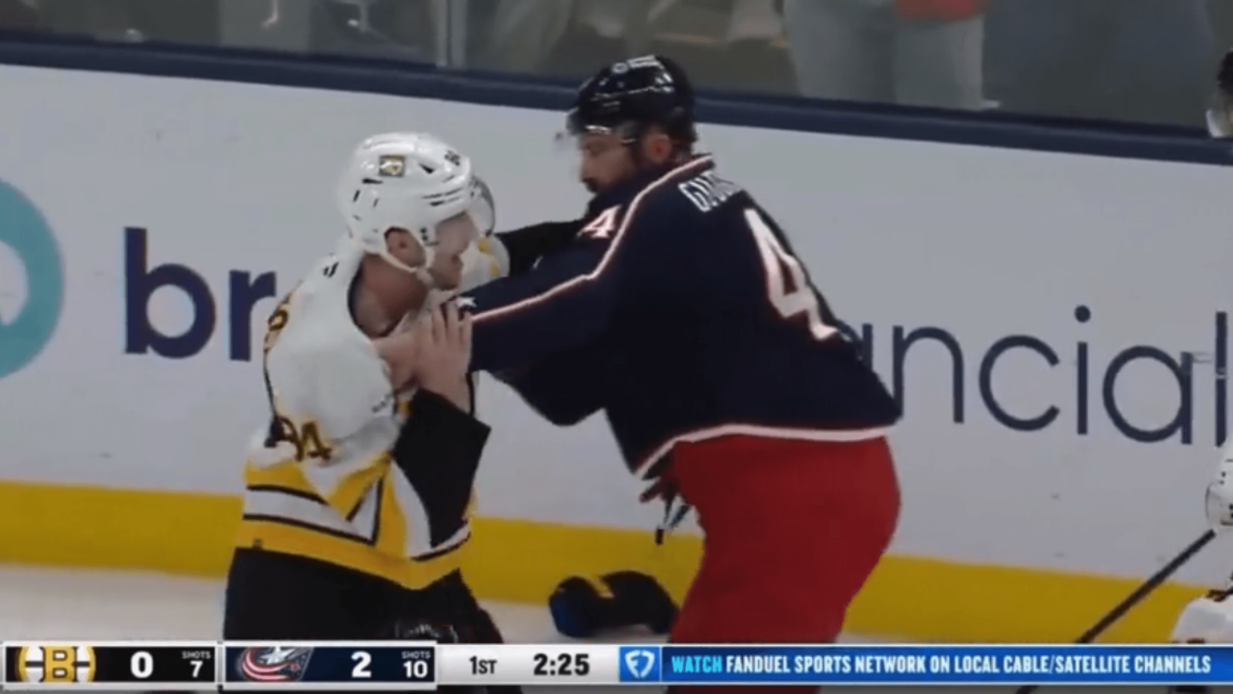 T. Jeannot (BOS) vs. E. Gudbranson (CBJ)