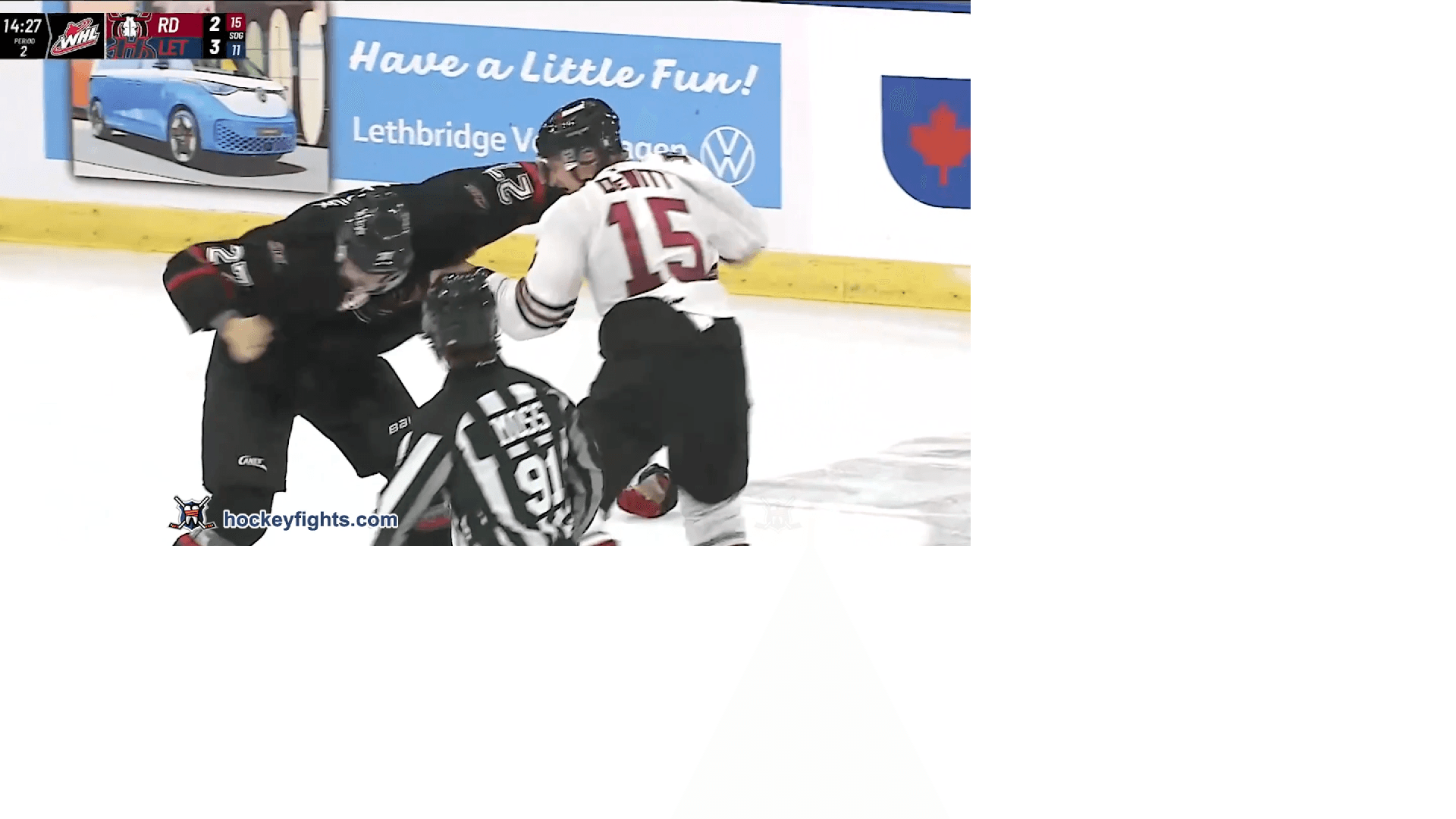 O. DeWitt (RDR) vs. G. Lesiuk (LET)