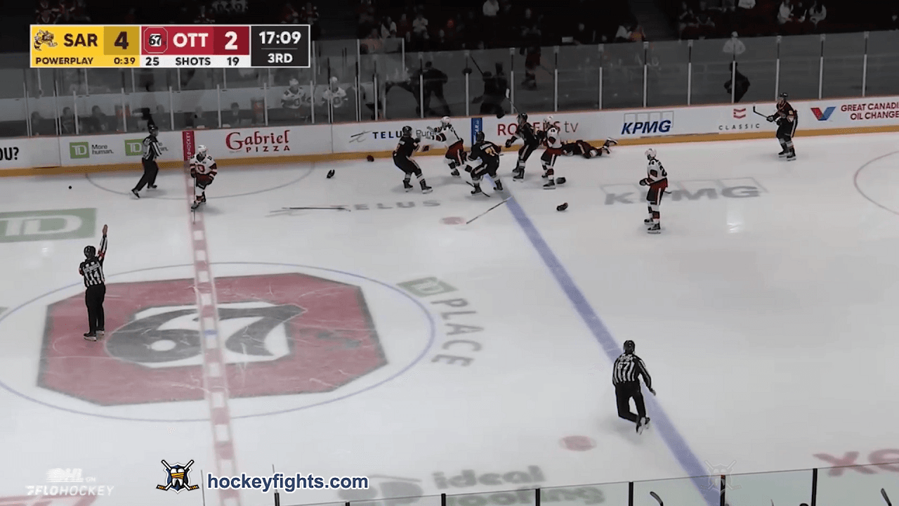 C. Aucoin (SAR) vs. J. Newton (OTT)