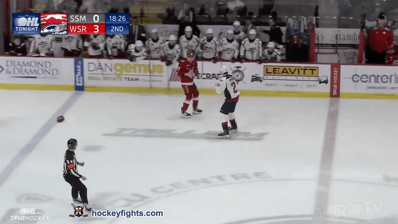 J. Charron (SSM) vs. G. Spicer (WSR)