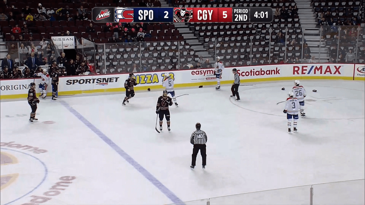 N. Mayes (SPO) vs. K. Fawcett (CGY)