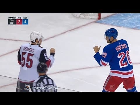 J. Demers (ARI) vs. C. Kreider (NYR)