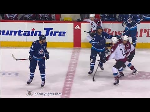 A. Greer (COL) vs. D. Byfuglien (WPG)