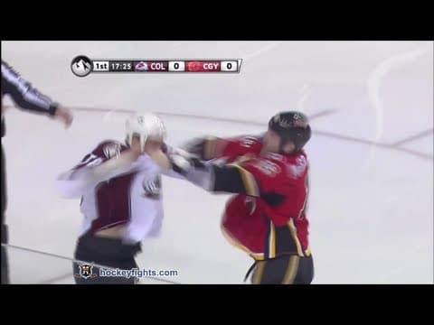 P. Bordeleau (COL) vs. B. McGrattan (CAL)