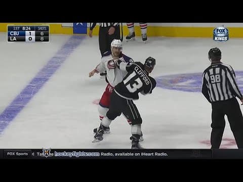 N. Foligno (CBJ) vs. K. Clifford (LAK)