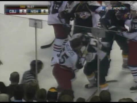 O. Tollefsen (CBJ) vs. J. Tootoo (NSH)