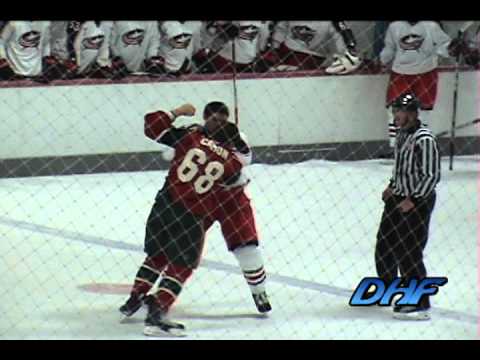 K. Neuber (CBJ) vs. J. Caron (MIN)
