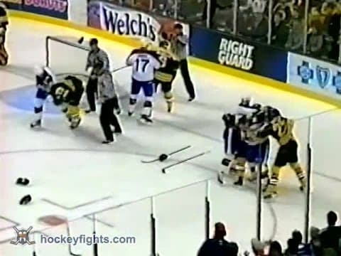 E. Lindros (NYR) vs. J. Thornton (BOS)