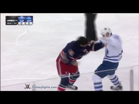 M. Brown (TOR) vs. A. Asham (NYR)