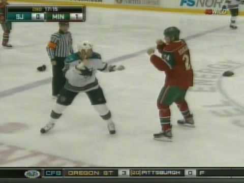 J. Shelley (SJS) vs. D. Boogaard (MIN)