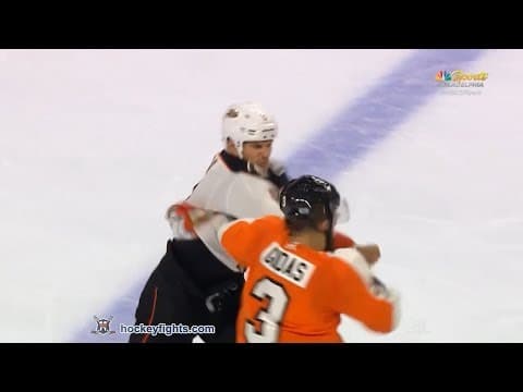 K. Bieksa (ANA) vs. R. Gudas (PHI)