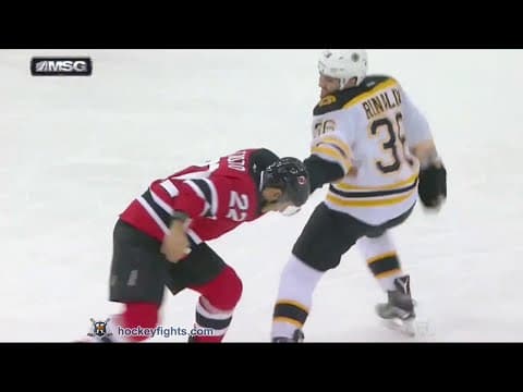 Z. Rinaldo (BOS) vs. J. Tootoo (NJD)