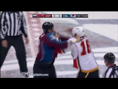 B. McGrattan (CAL) vs. P. Bordeleau (COL)