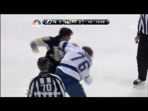 P. Labrie (TBL) vs. D. Engelland (PIT)