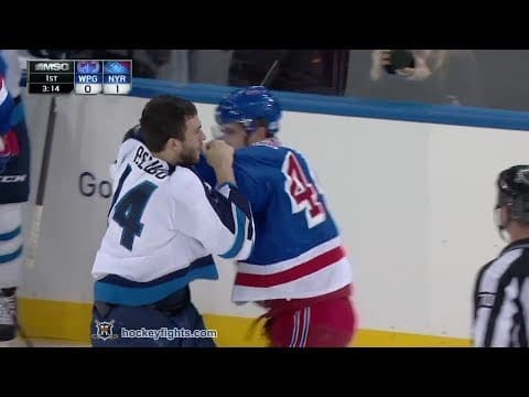 A. Peluso (WPG) vs. J. Falk (NYR)