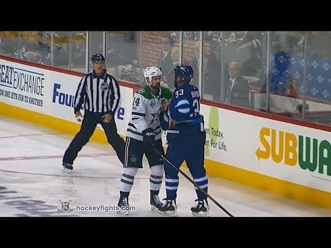 J. Benn (DAL) vs. D. Byfuglien (WPG)