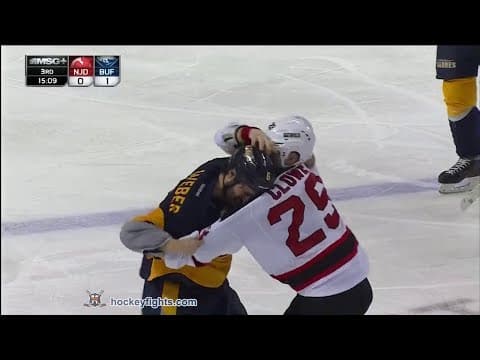 R. Clowe (NJD) vs. M. Weber (BUF)