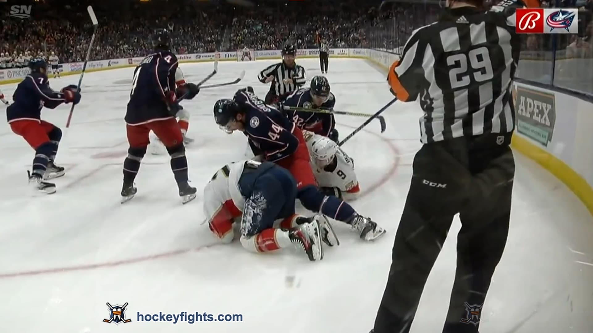 N. Cousins (FLA) vs. E. Gudbranson (CBJ)