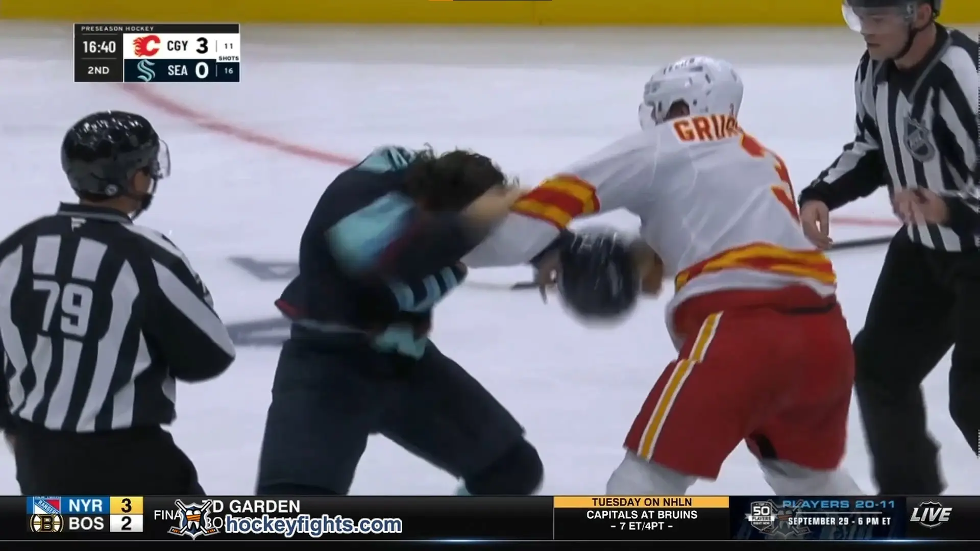 A. Grushnikov (CGY) vs. T. Robertson (SEA)