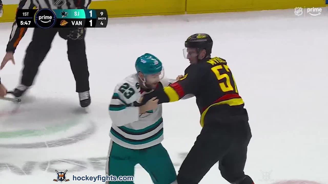 B. Goodrow (SJS) vs. T. Myers (VAN)