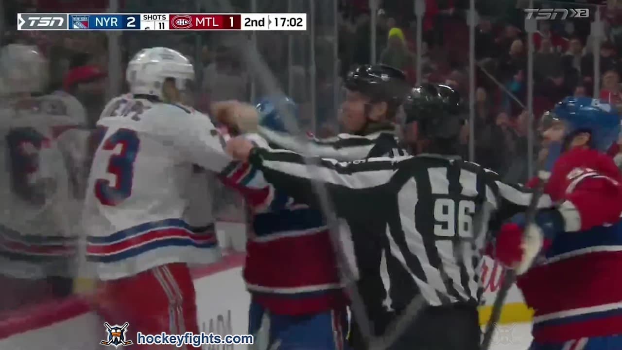 M. Rempe (NYR) vs. A. Xhekaj (MTL)