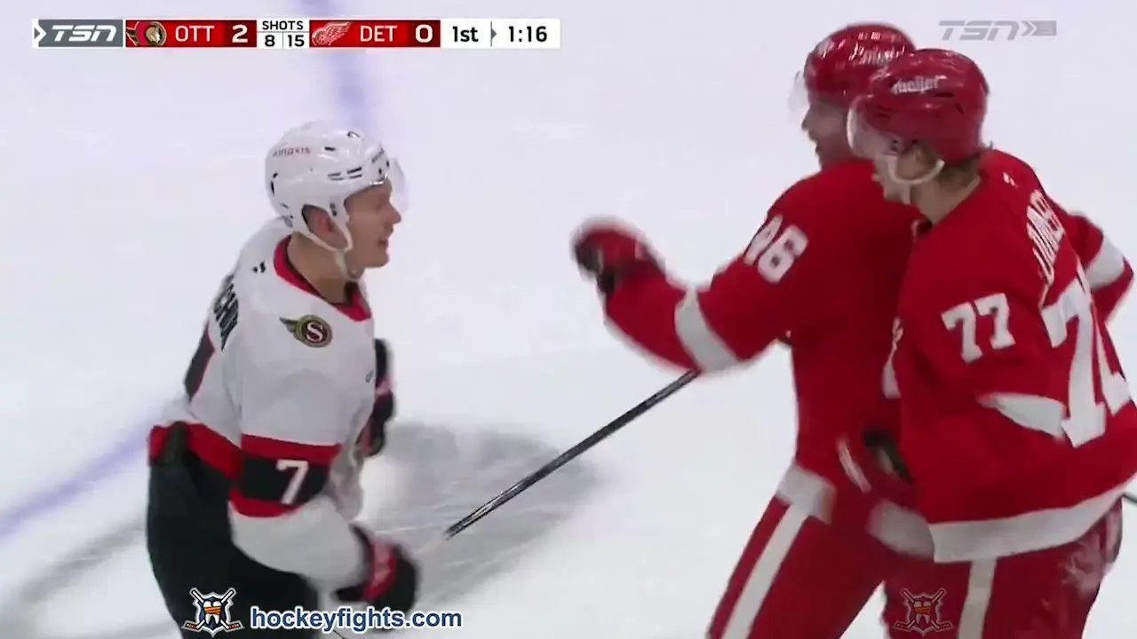 B. Tkachuk (OTT) vs. S. Edvinsson (DET)