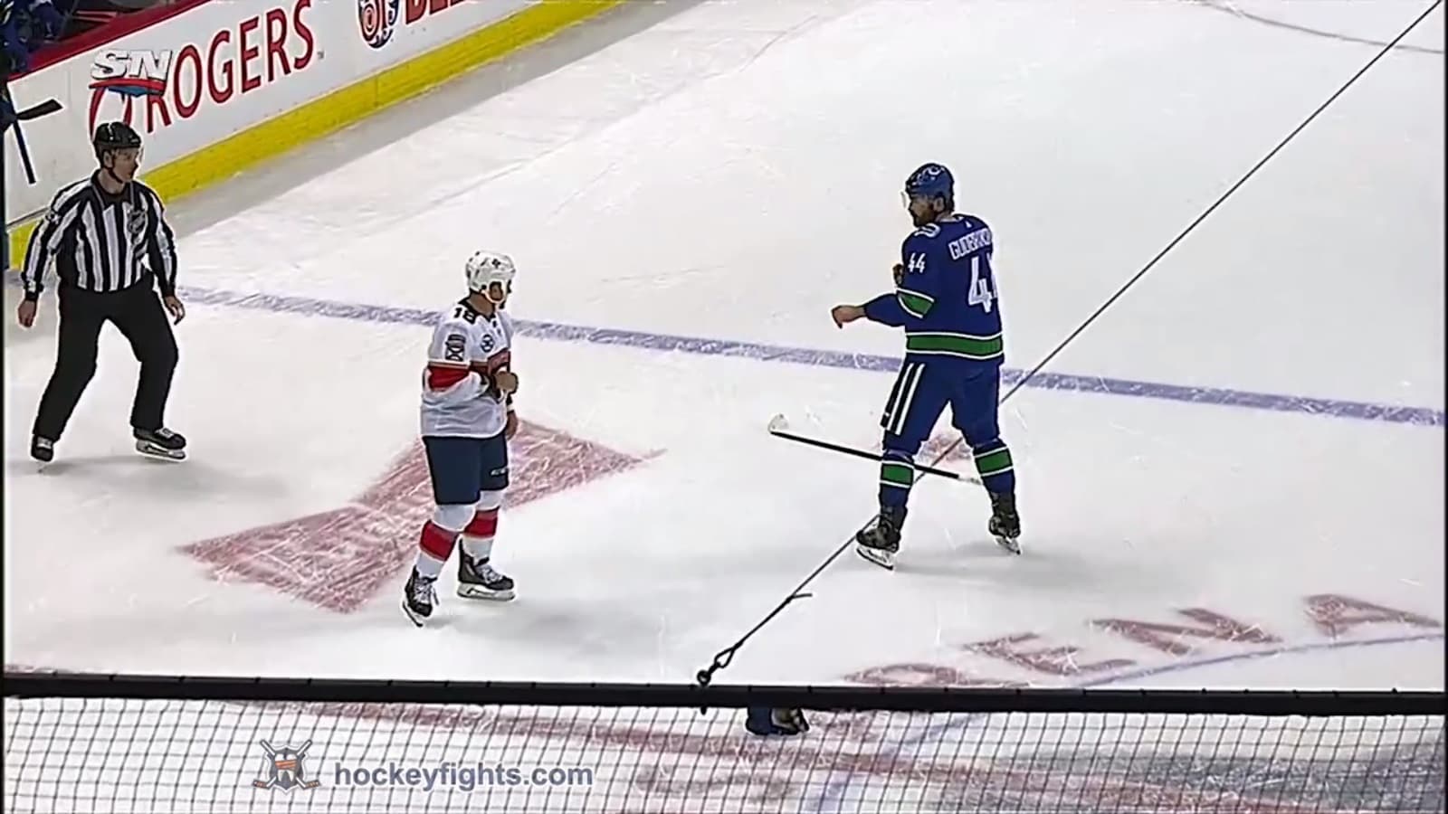M. Haley (FLA) vs. E. Gudbranson (VAN)