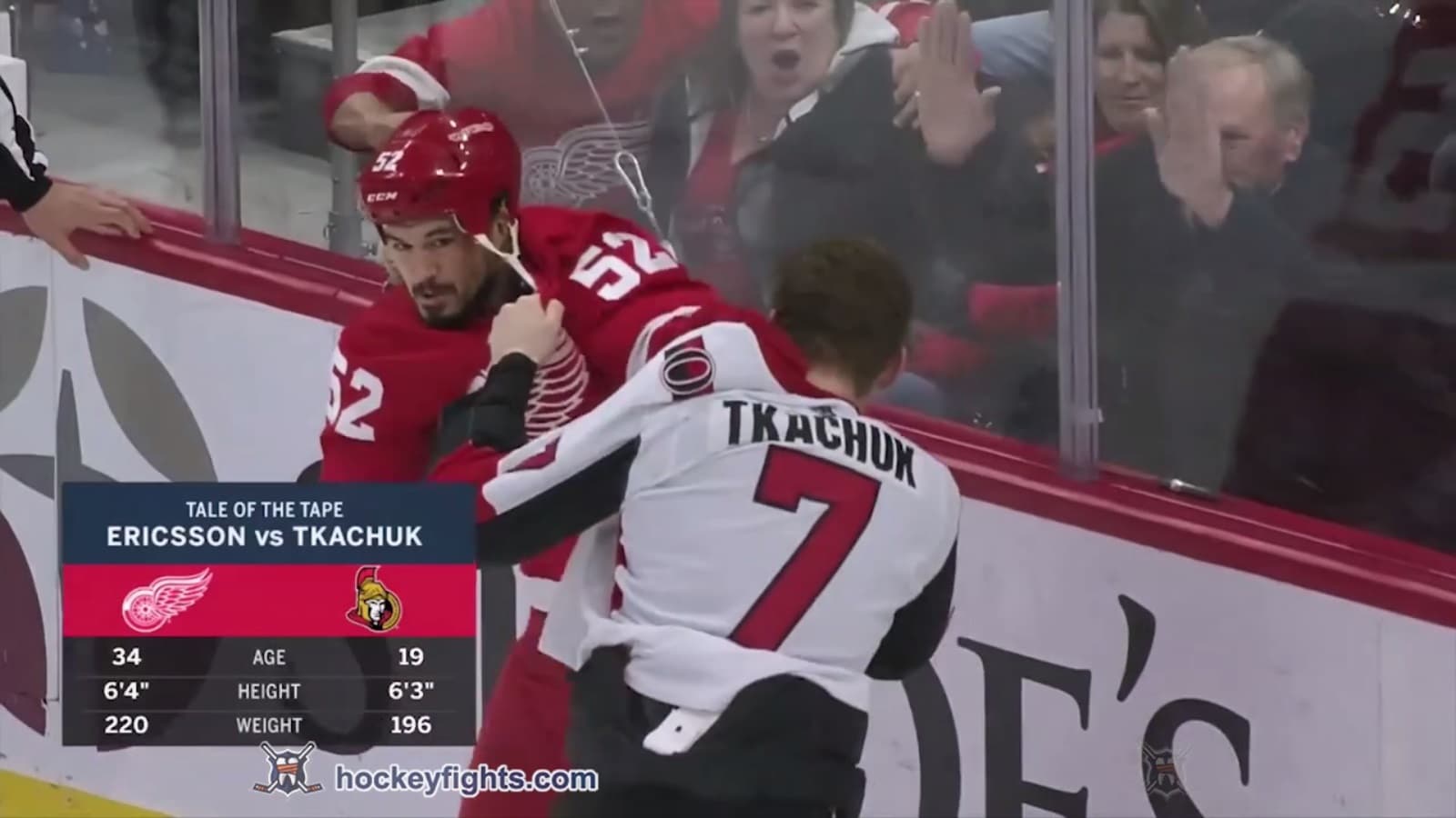 B. Tkachuk (OTT) vs. J. Ericsson (DET)
