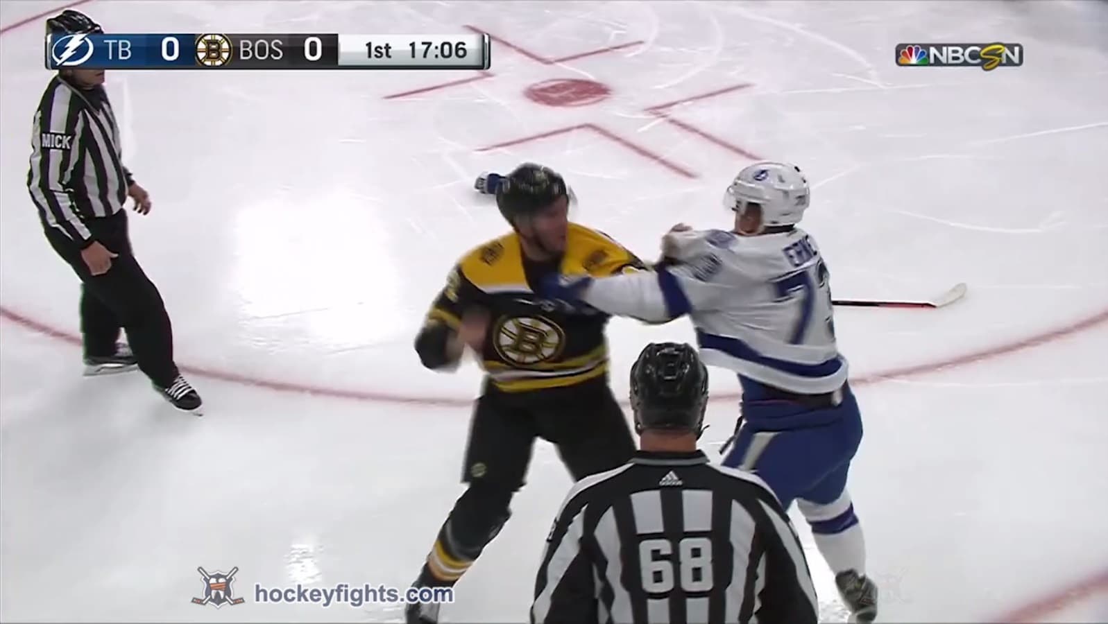 A. Erne (TBL) vs. D. Backes (BOS)