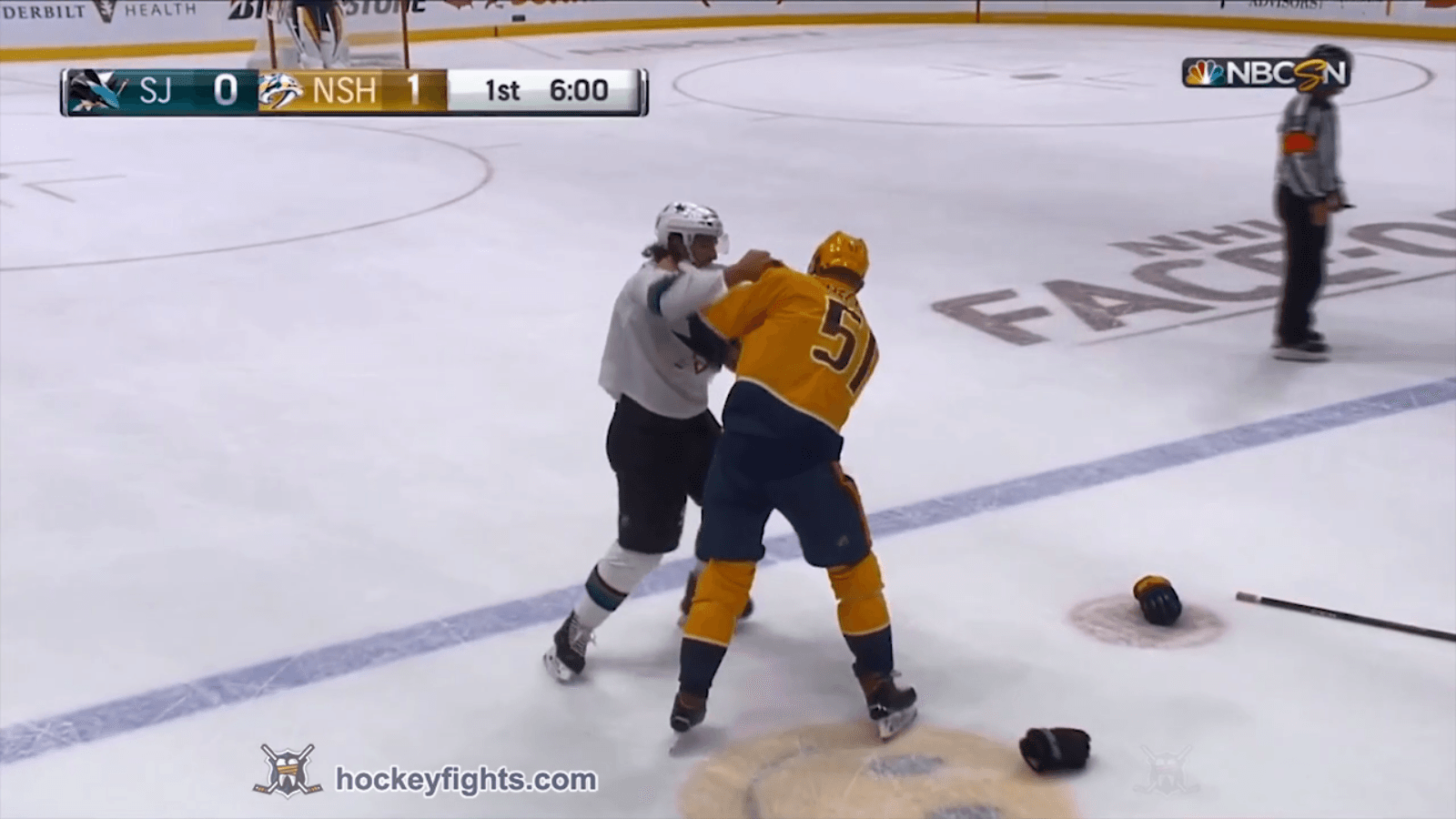 T. Carrick (SJS) vs. A. Watson (NSH)