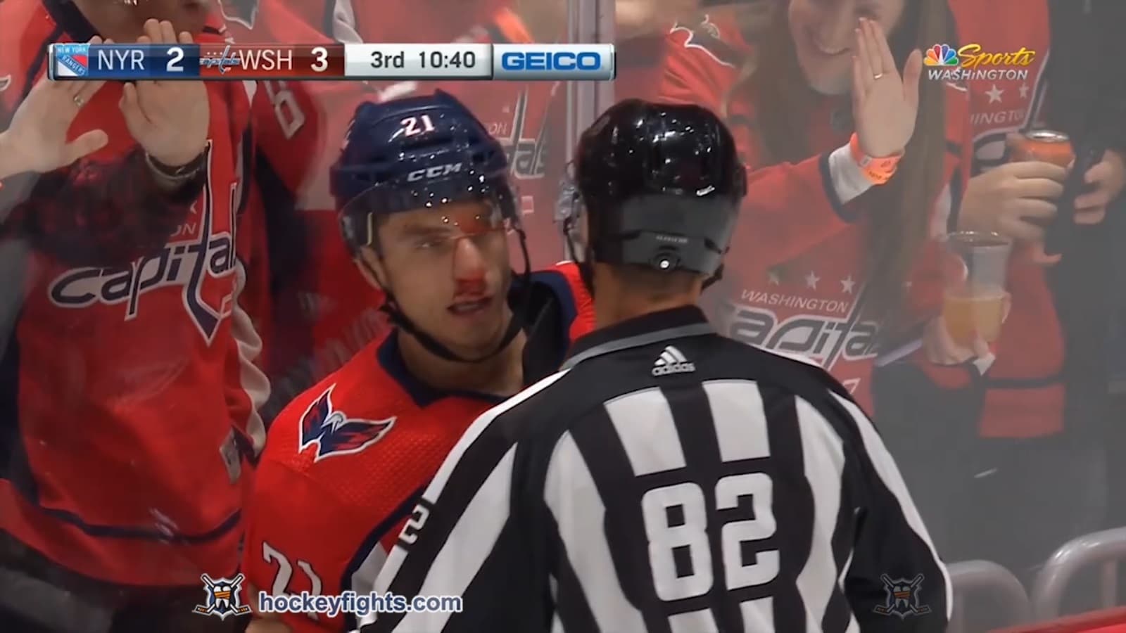 B. Smith (NYR) vs. G. Hathaway (WSH)