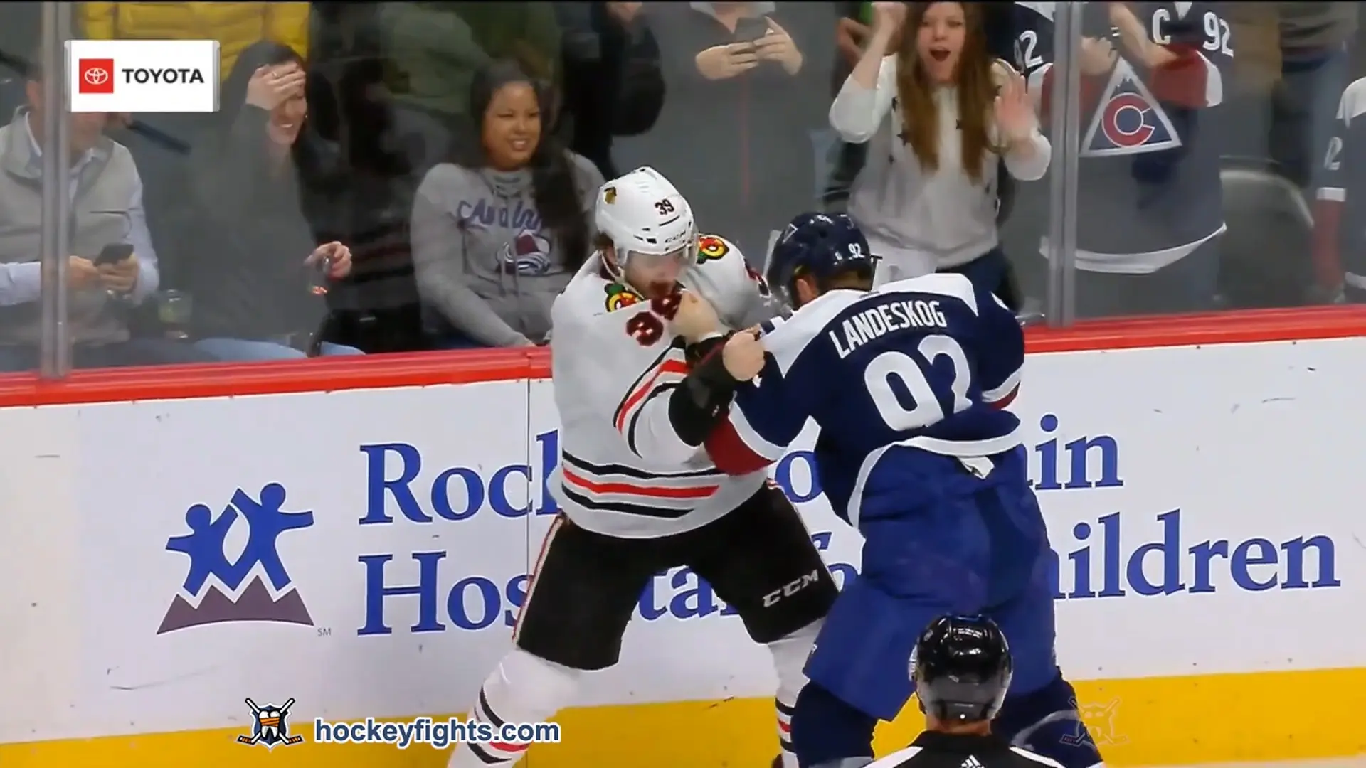 D. Gilbert (CHI) vs. G. Landeskog (COL)