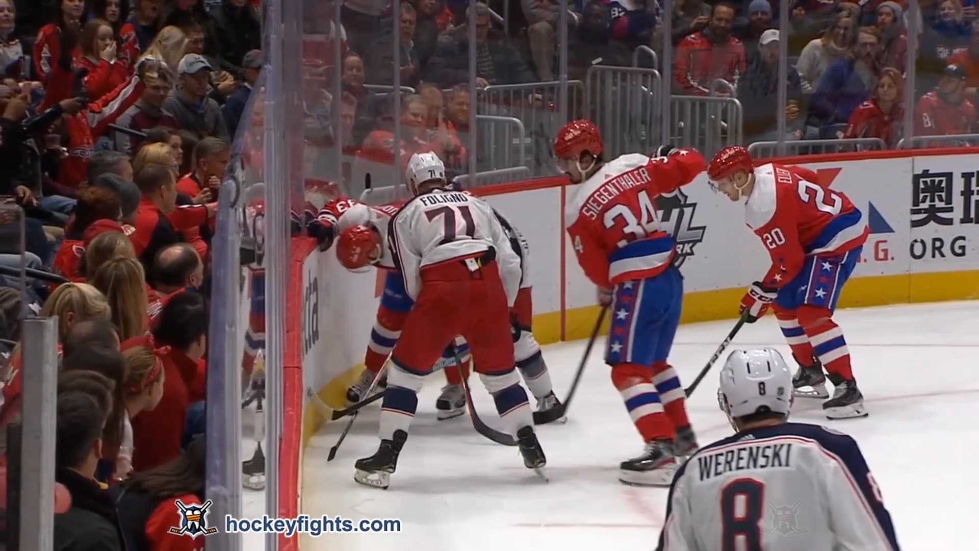 N. Foligno (CBJ) vs. J. Siegenthaler (WSH)