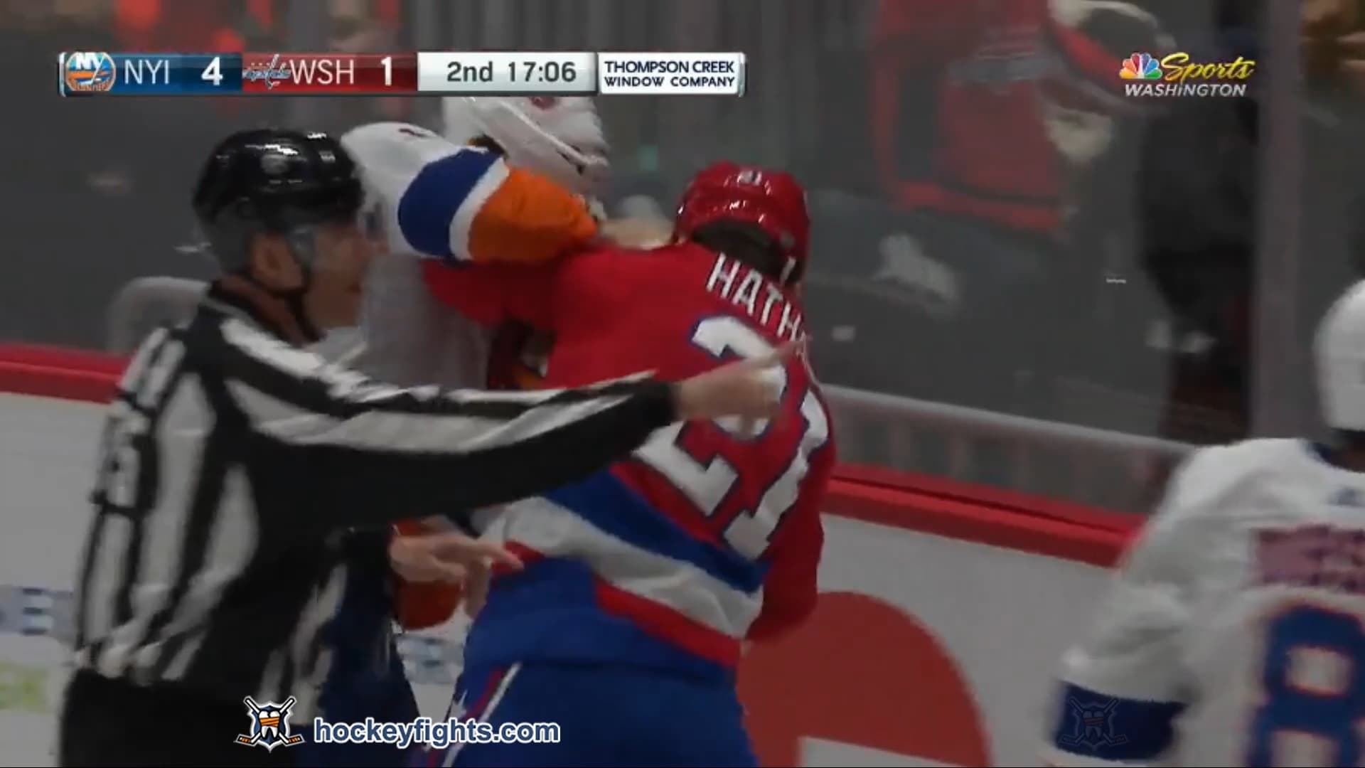 R. Johnston (NYI) vs. G. Hathaway (WAS)