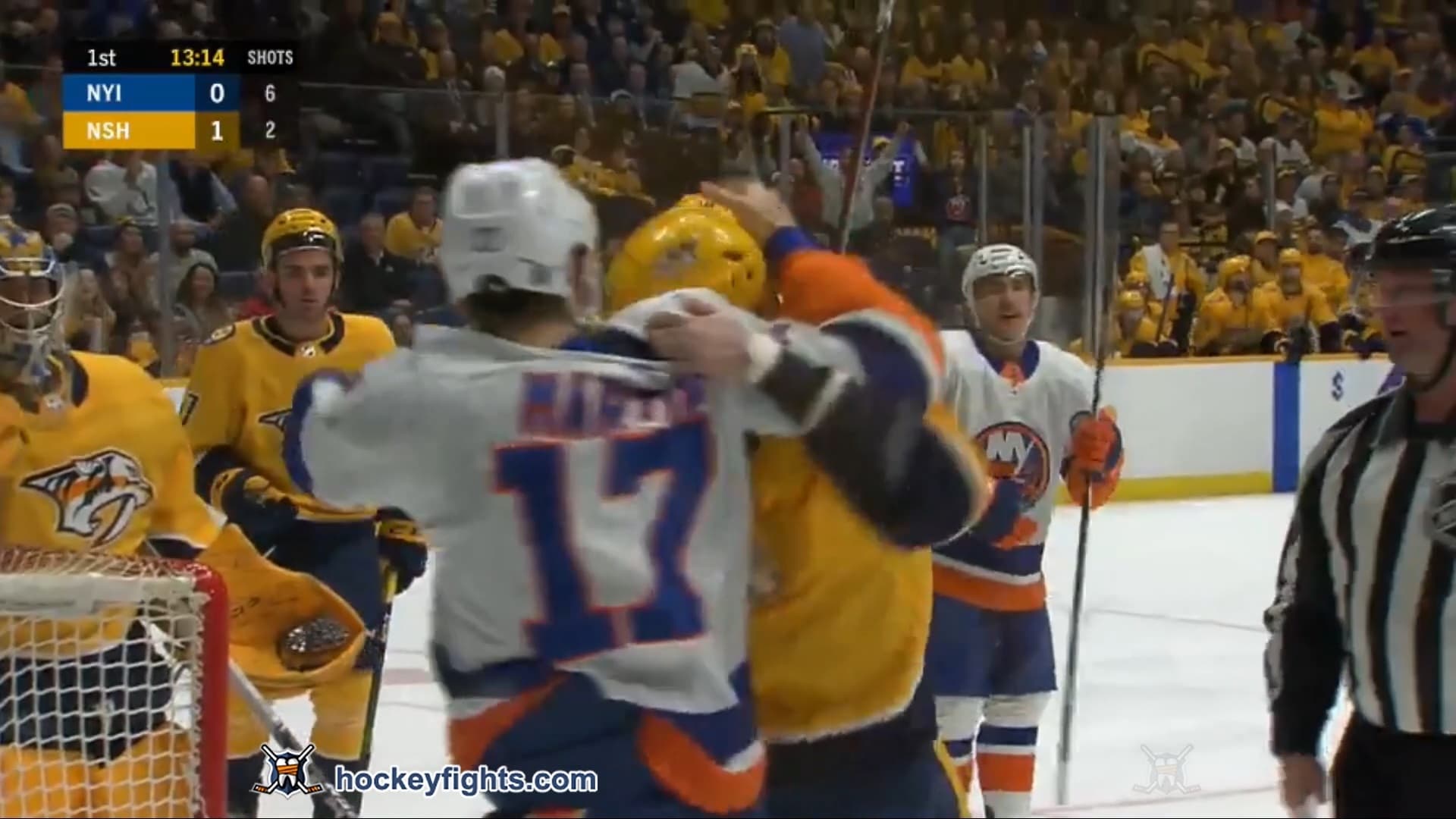 M. Martin (NYI) vs. A. Watson (NSH)