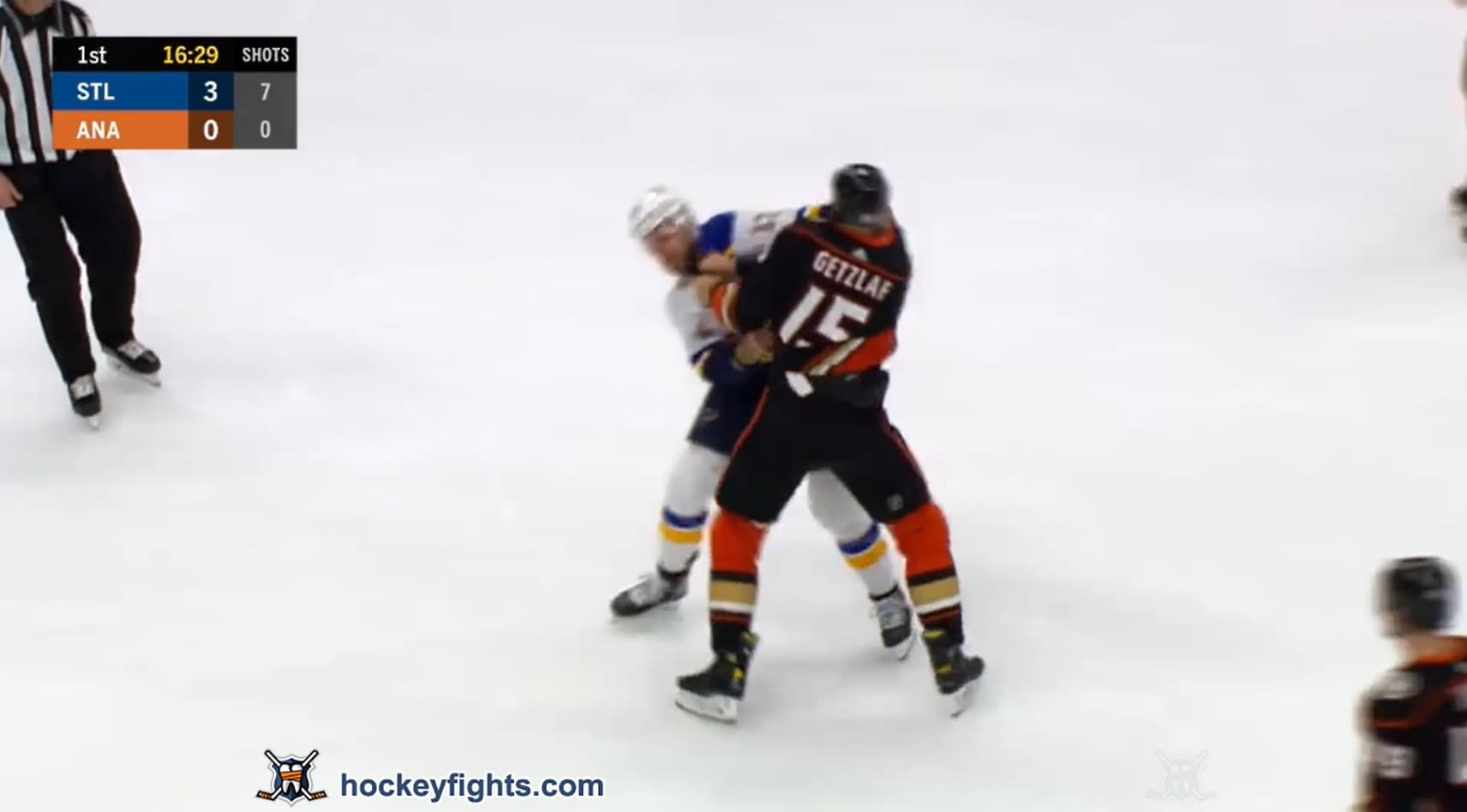 K. Clifford (STL) vs. R. Getzlaf (ANA)